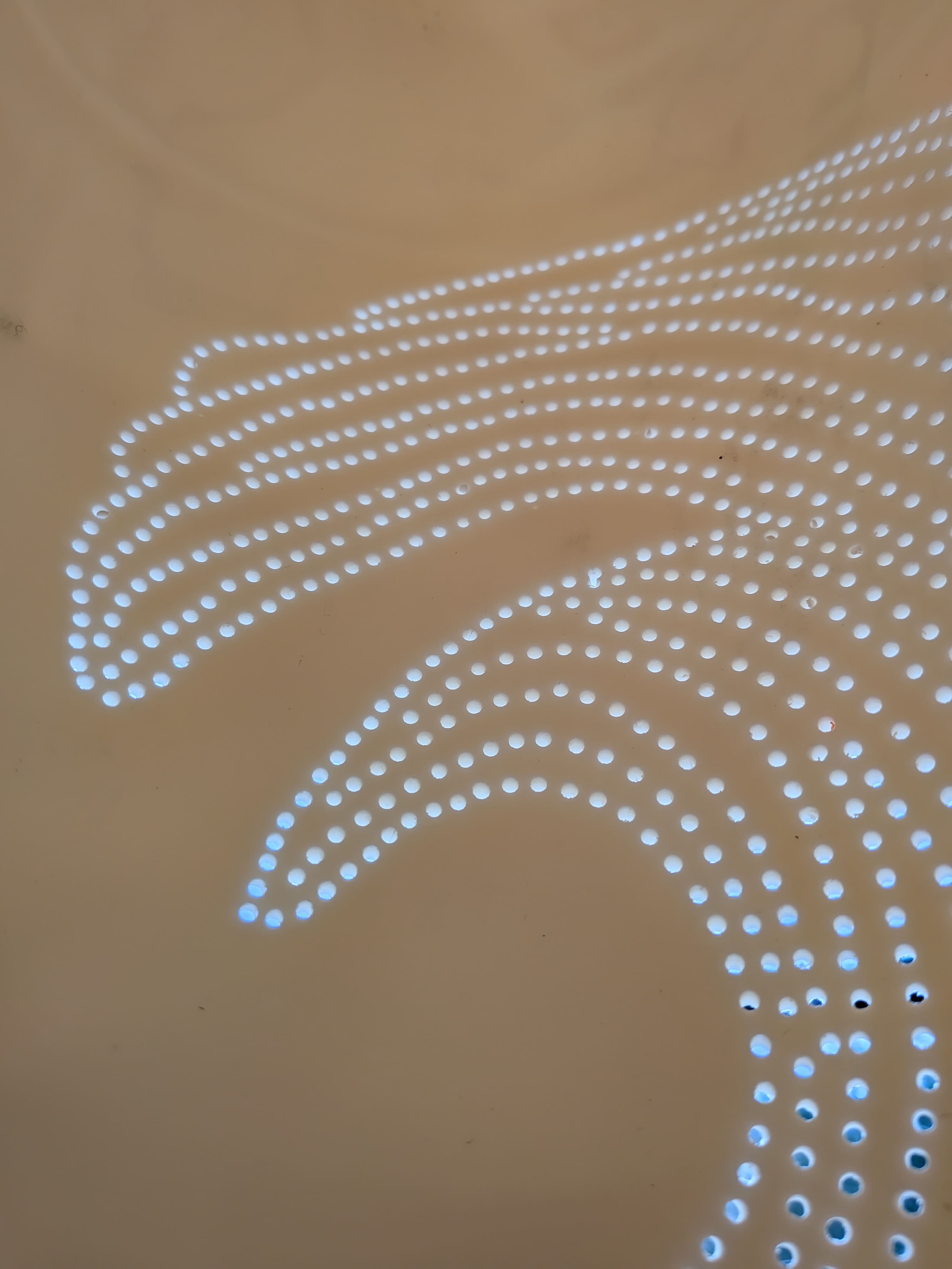 Lampe bernée en cours de fabrication